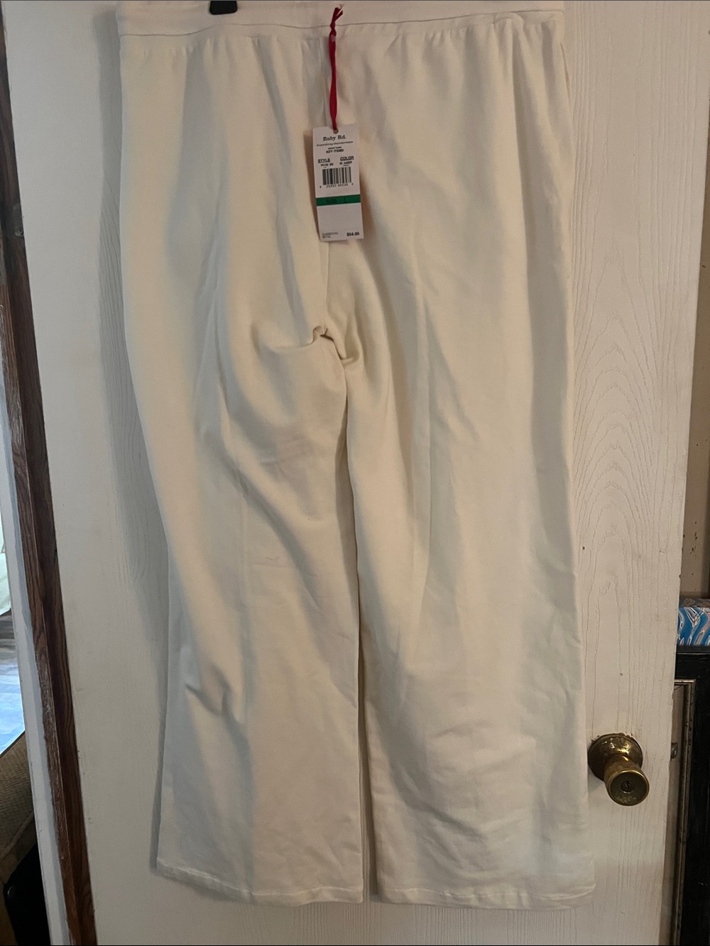 Ruby Rd. Wide Leg Pants in Cream